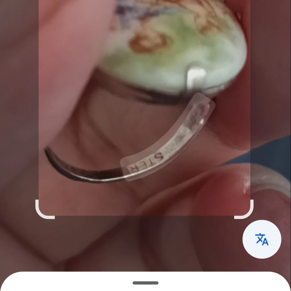 Sterling Silver Vintage Cameo Courting Couple Ring Size 6 - Picture 8 of 10
